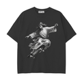 Jesus Saves. Skaters Shred. - Drop Shoulder Cotton T-Shirt