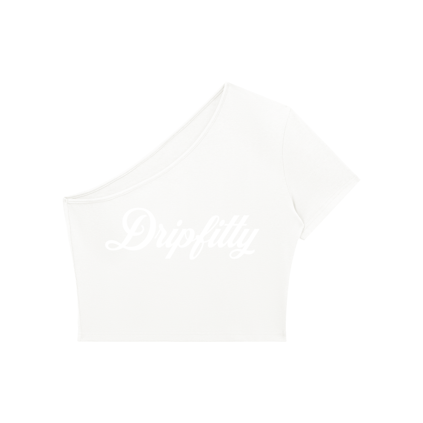 The UnaCrop - Women's One-Shoulder Crop T-Shirt
