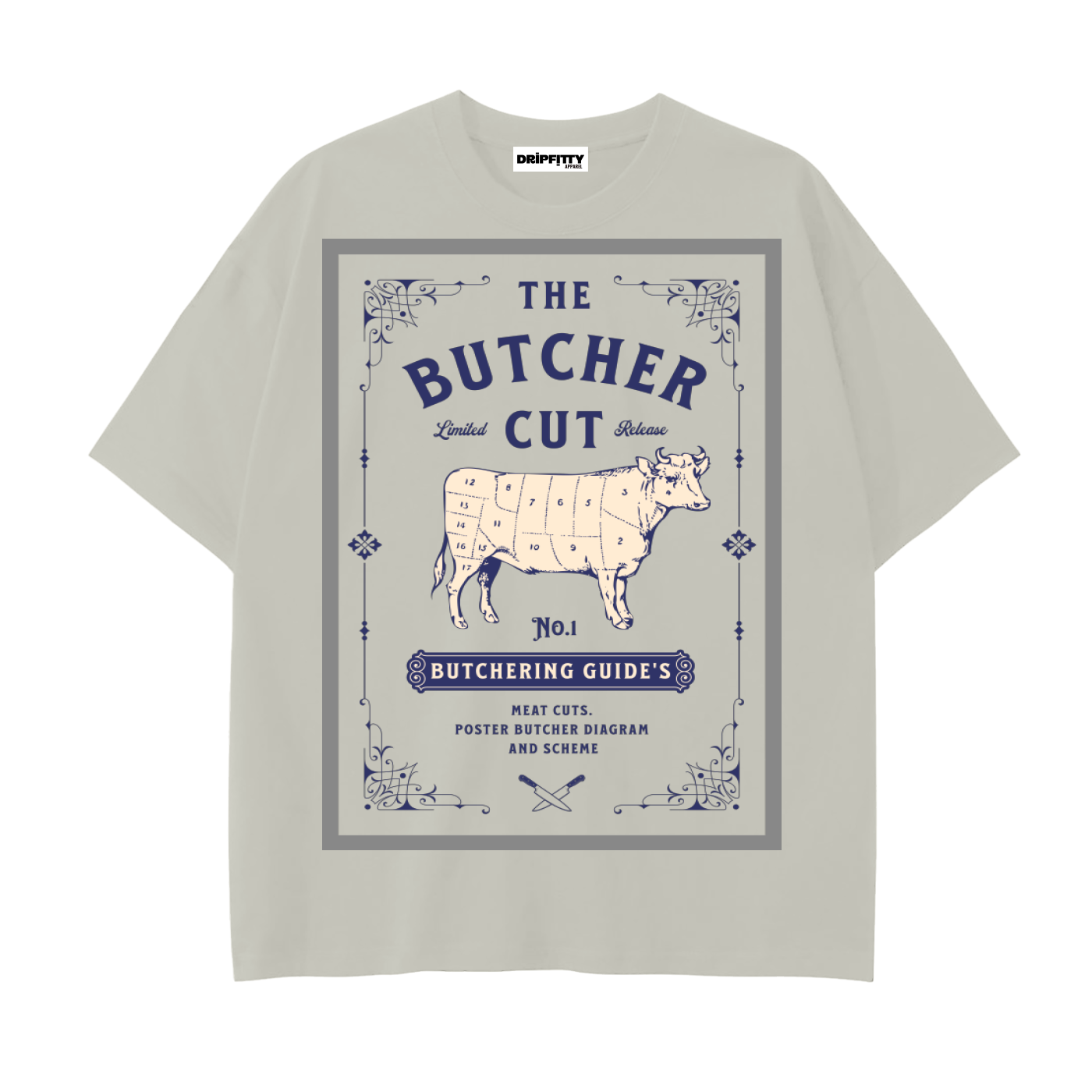 The Butcher Cuts - Drop Shoulder Cotton T-Shirt