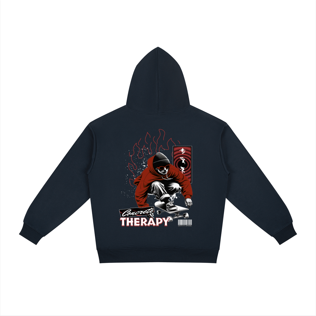 Concrete Therapy - Relaxed Fit Hoodie
