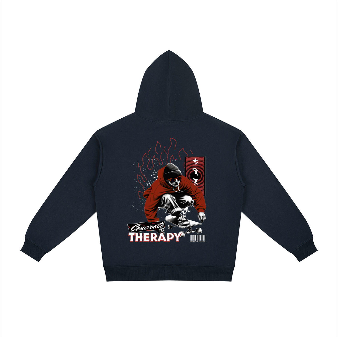 Concrete Therapy - Relaxed Fit Hoodie