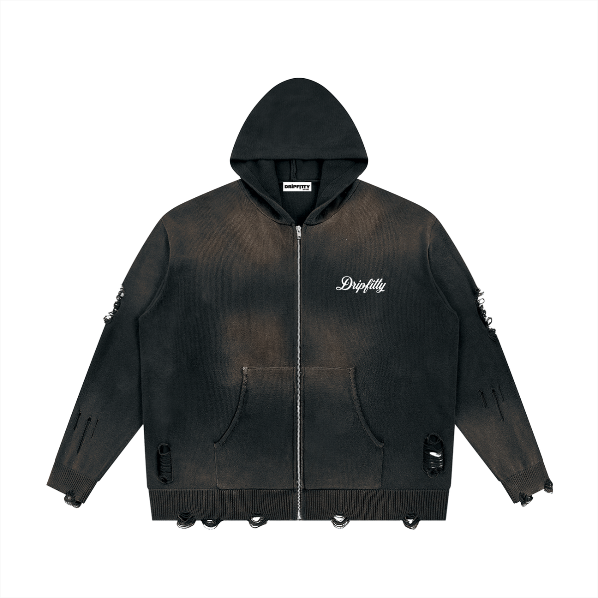 Motor Header Flyer "Apocalypse Edition" Unisex Distressed Full Zip Sweater