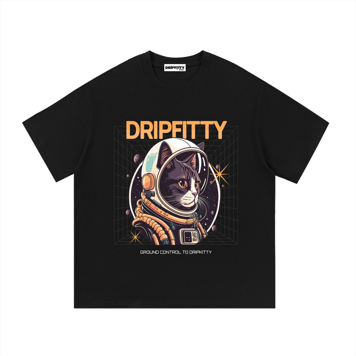 Ground Control to Dripkitty - Essential Cotton T-Shirt