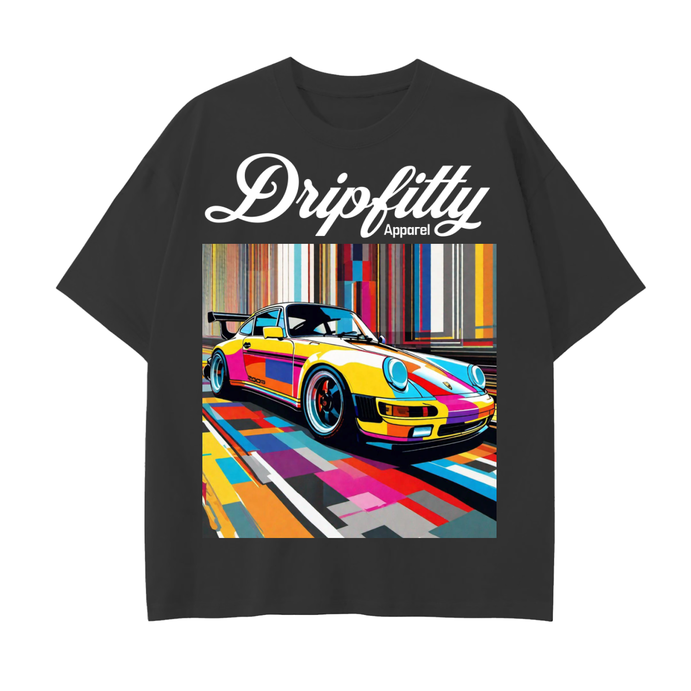 Dripped Out 911 - Drop Shoulder Cotton T-Shirt