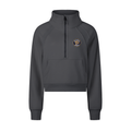 No Necking - Cropped Half-Zip Sweatshirt