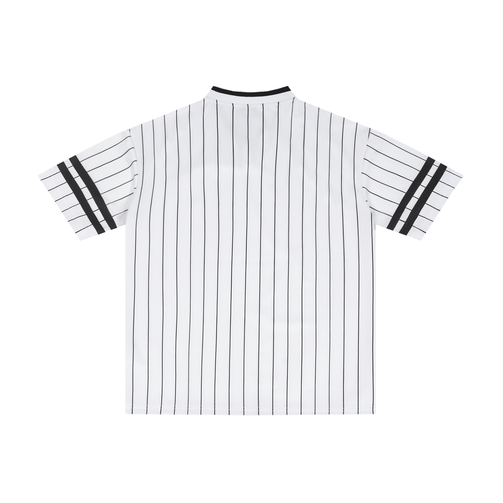 Bases Loaded - Unisex Striped Loose V-Neck T-Shirt
