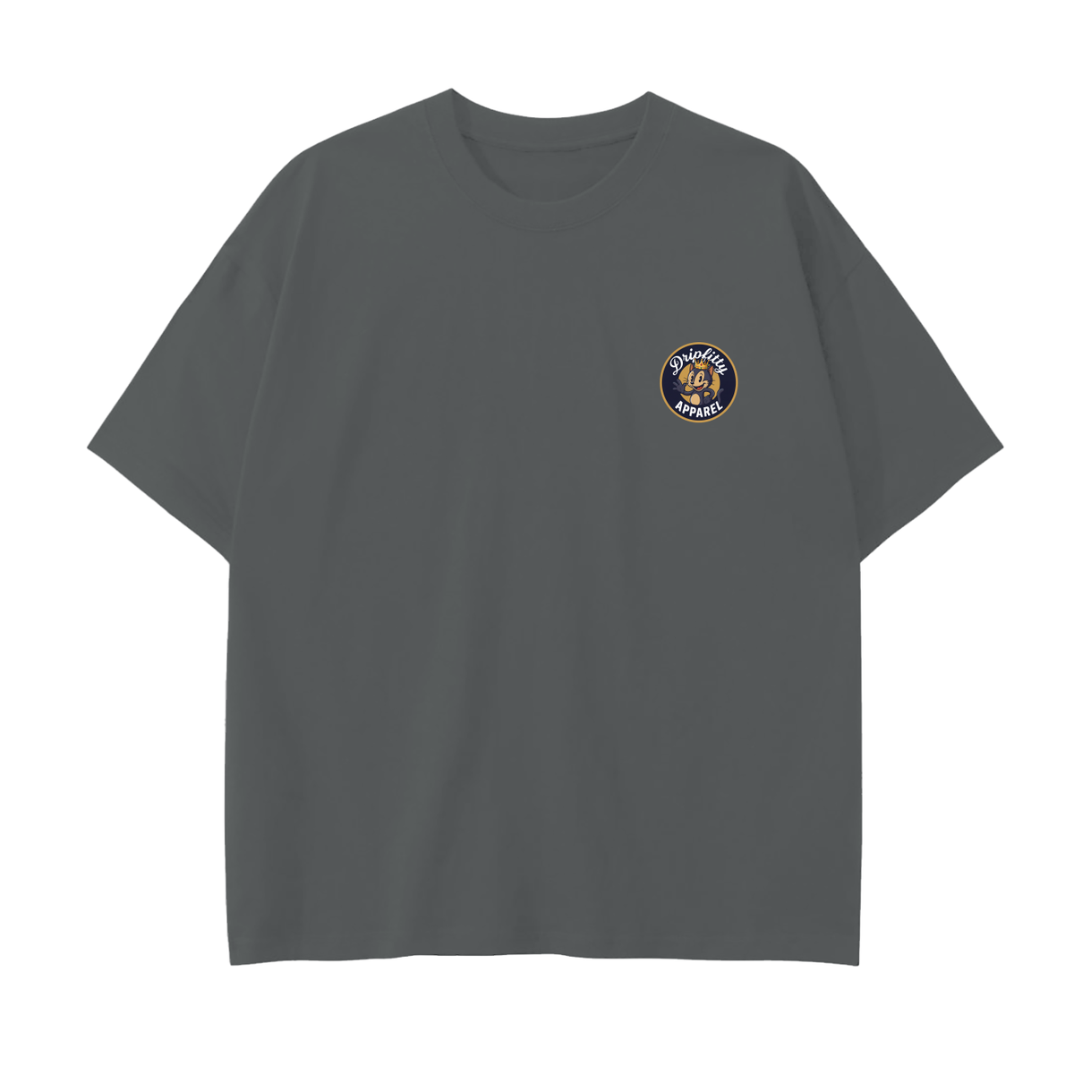 Super Skate Kitty - Drop Shoulder Cotton T-Shirt
