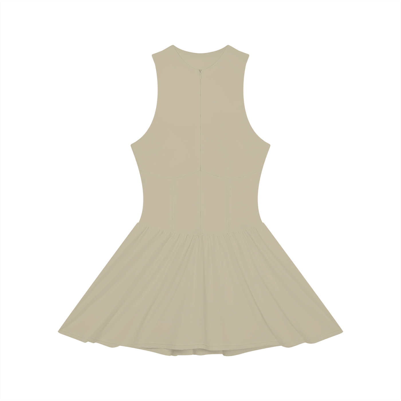 Lovie Dovie - Women’s Ruched Sleeveless Full-Zip Dress