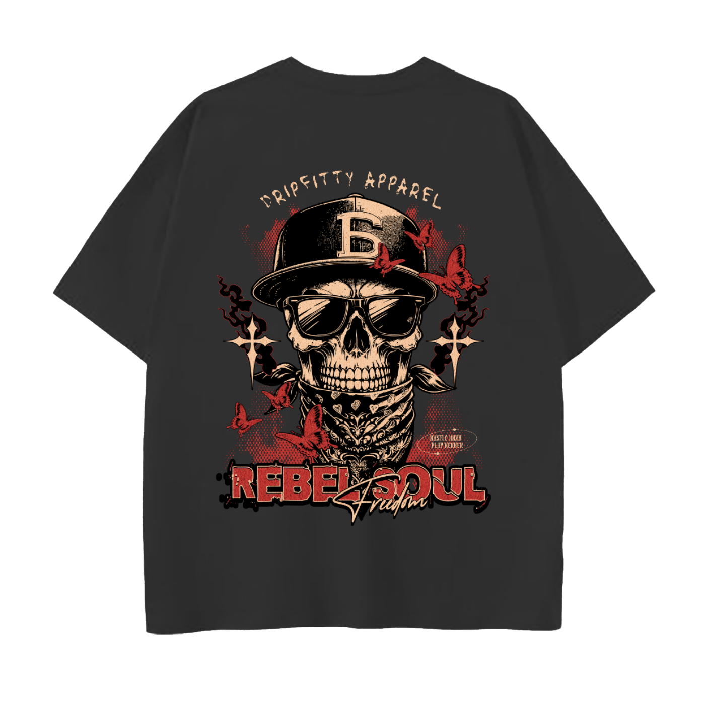 Rebel Soul - Drop Shoulder Cotton T-Shirt