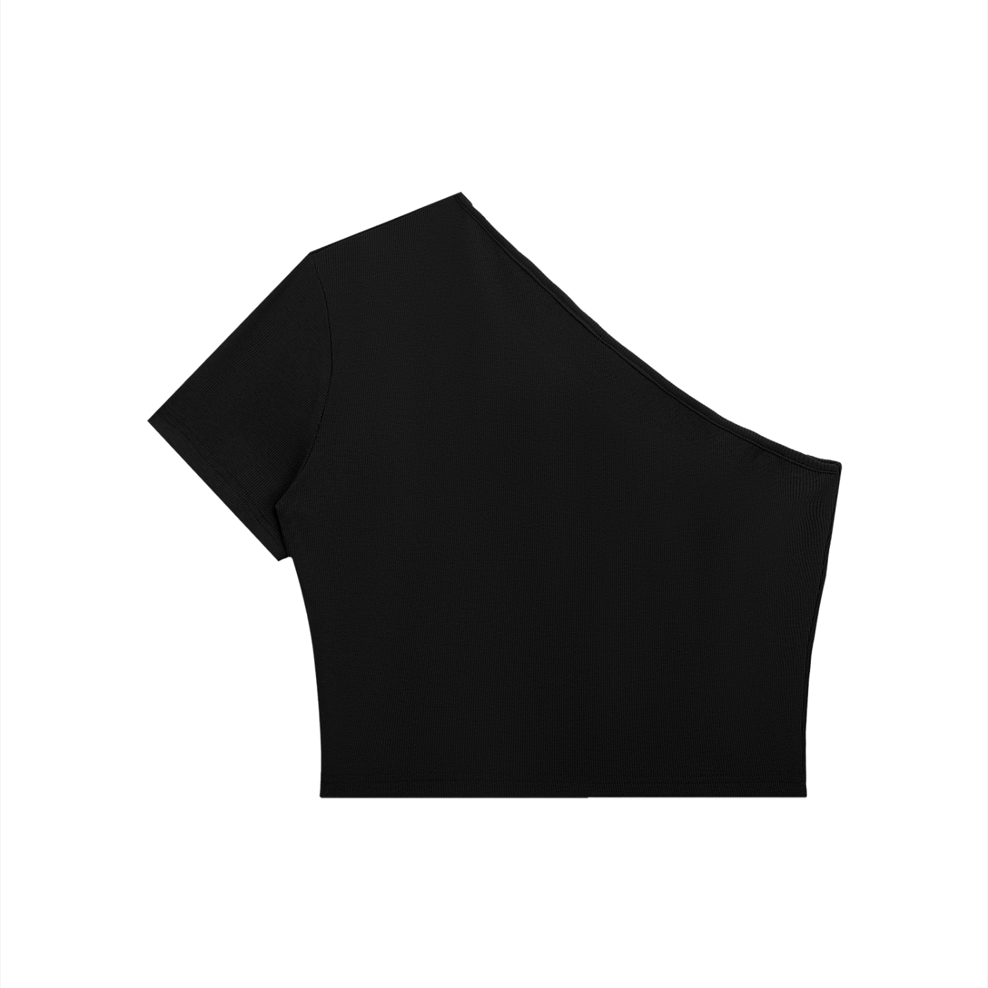 The UnaCrop - Women's One-Shoulder Crop T-Shirt