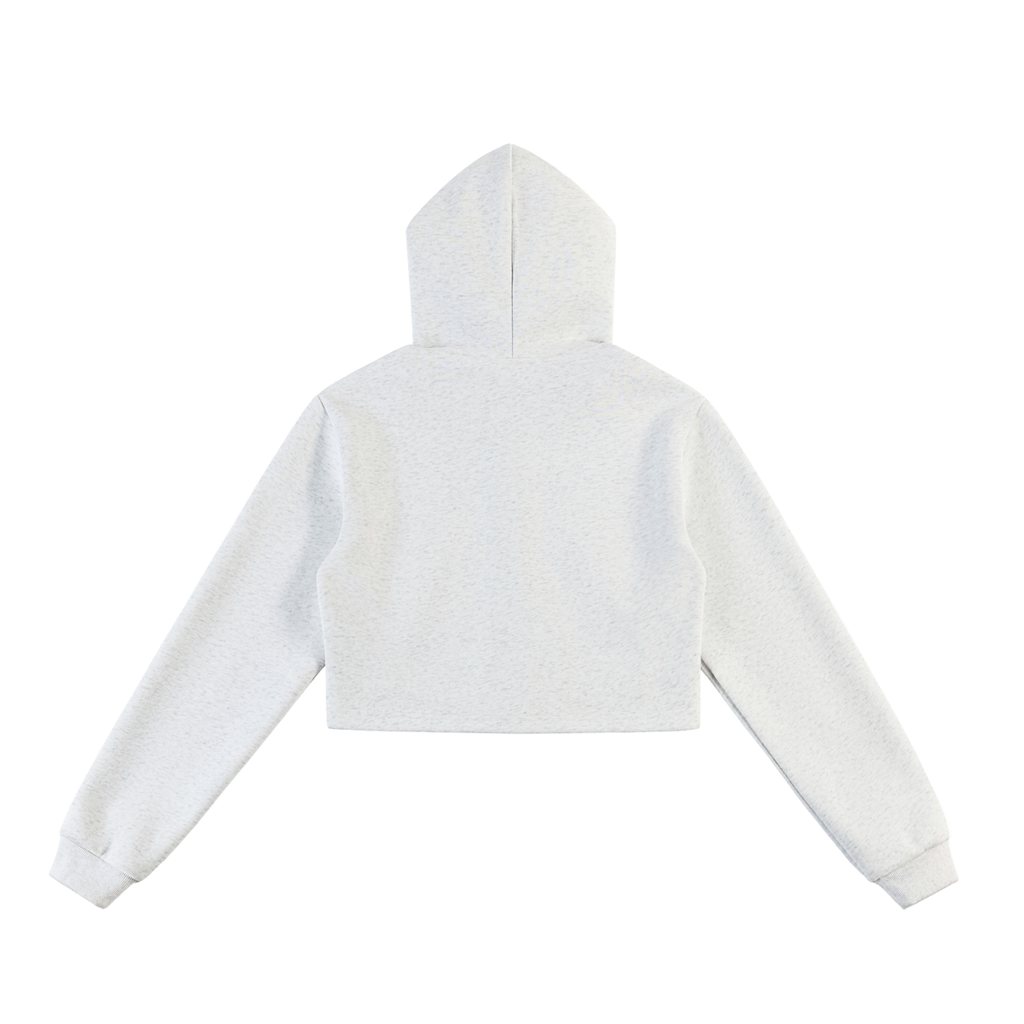 Street Queen Cropper - Essential Cropped Zip-Up Hoodie