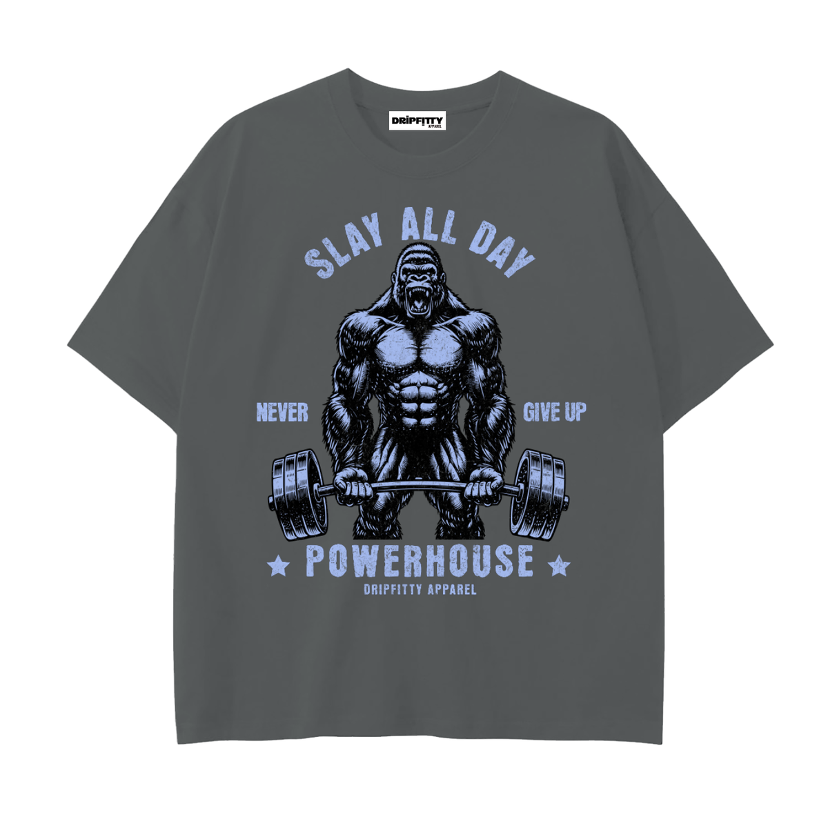 Slay All Day - Drop Shoulder Cotton T-Shirt