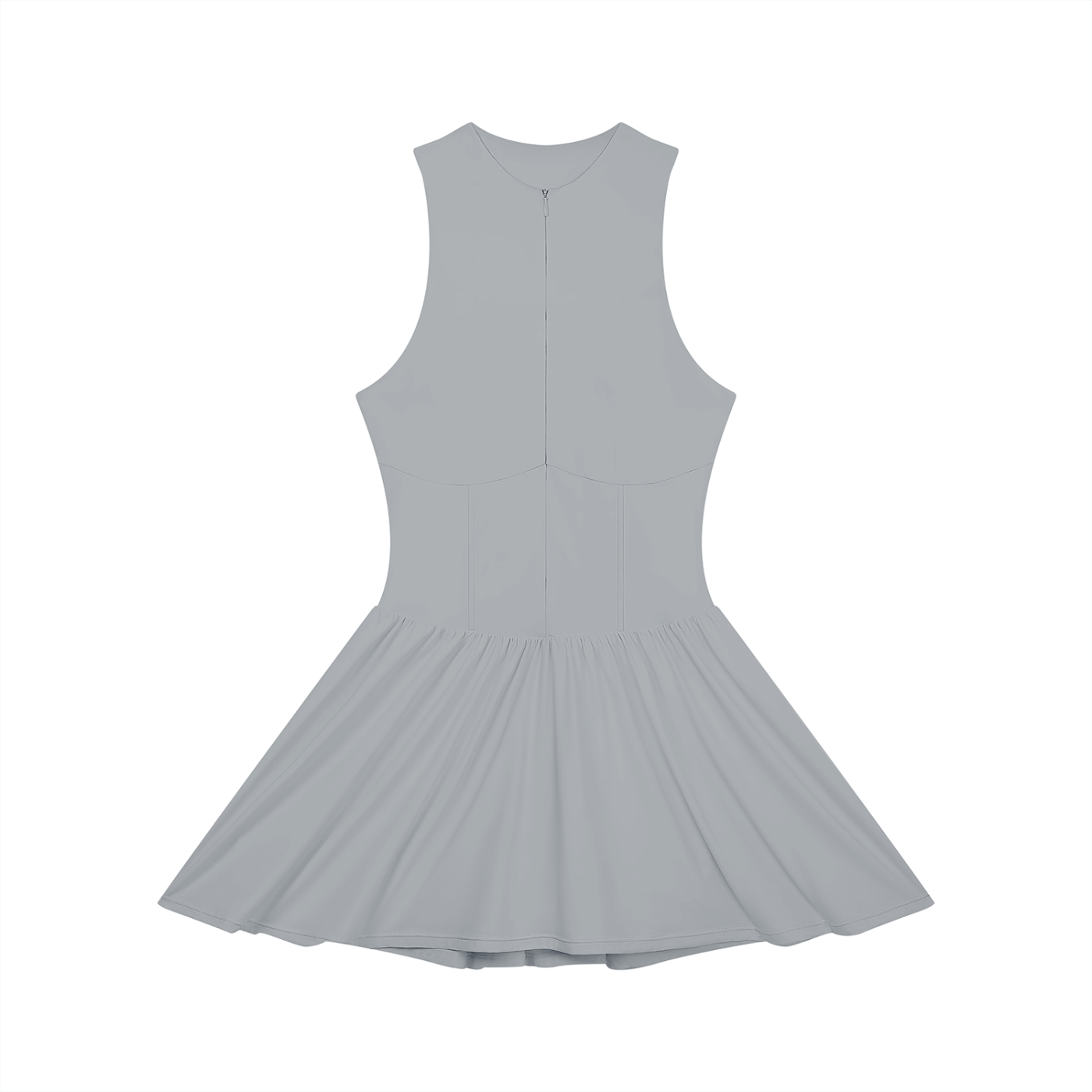 Lovie Dovie - Women’s Ruched Sleeveless Full-Zip Dress