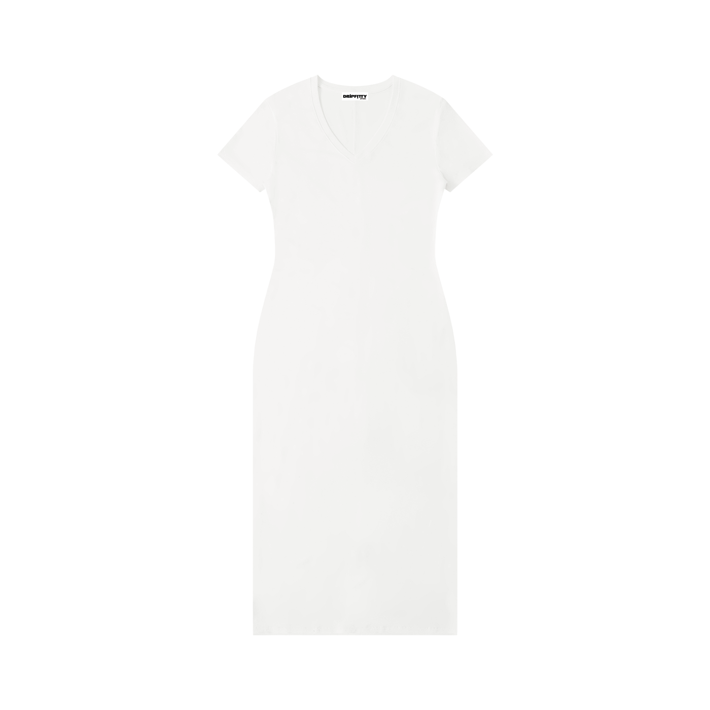 Jane Down the Lane - Women's V-Neck Short Sleeve Maxi Dress