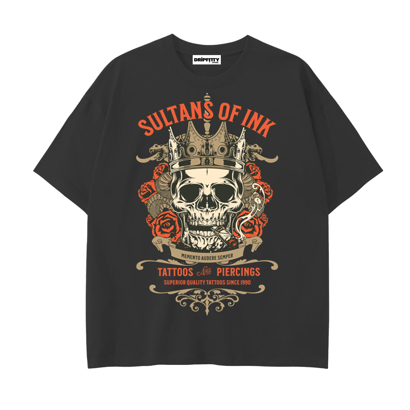 Sultans of Ink - Drop Shoulder Cotton T-Shirt