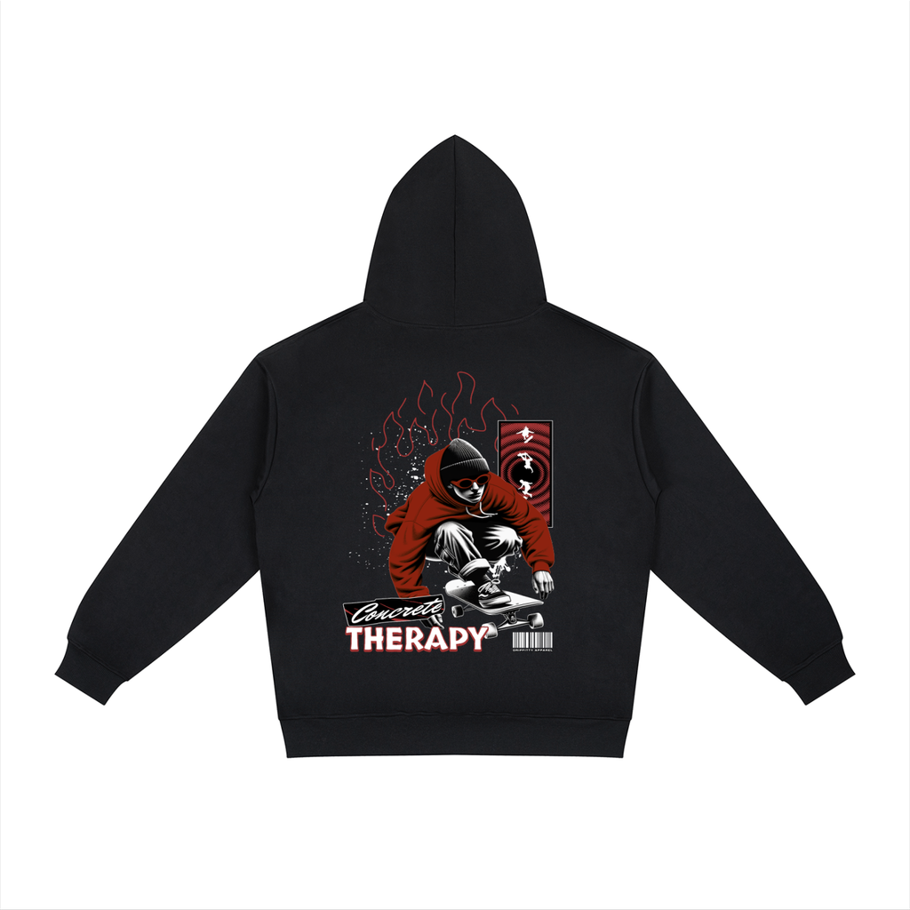 Concrete Therapy - Relaxed Fit Hoodie