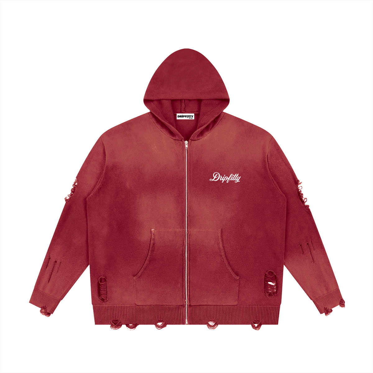 Motor Header Flyer "Apocalypse Edition" Unisex Distressed Full Zip Sweater