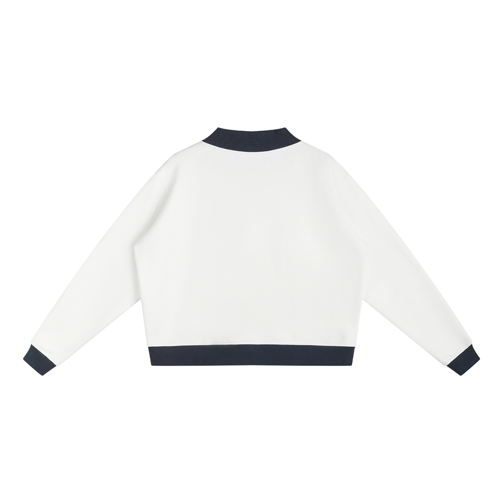 With Da Crew - Women’s Mock Neck Crewneck Sweatshirt