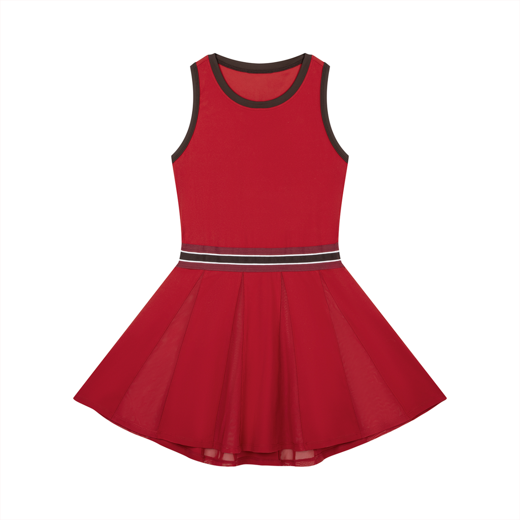Sweety - Women's Color Block A-Line Sleeveless Dress