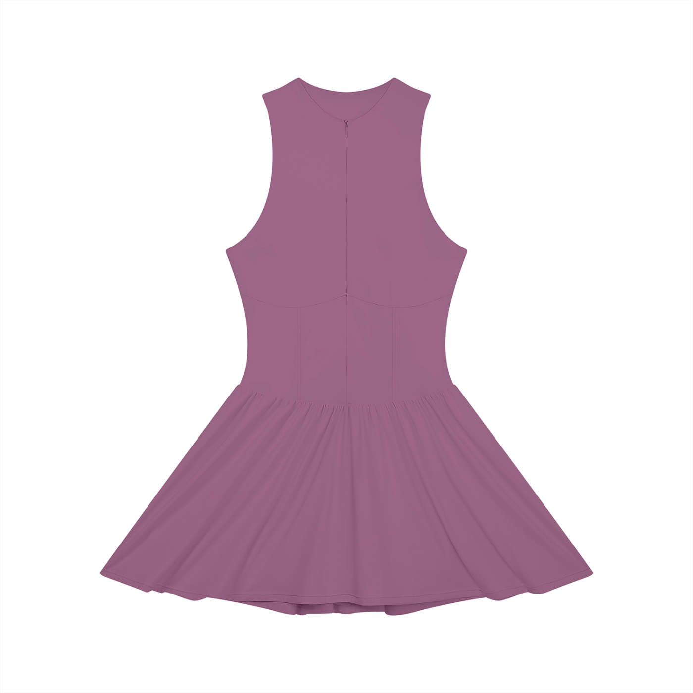 Lovie Dovie - Women’s Ruched Sleeveless Full-Zip Dress