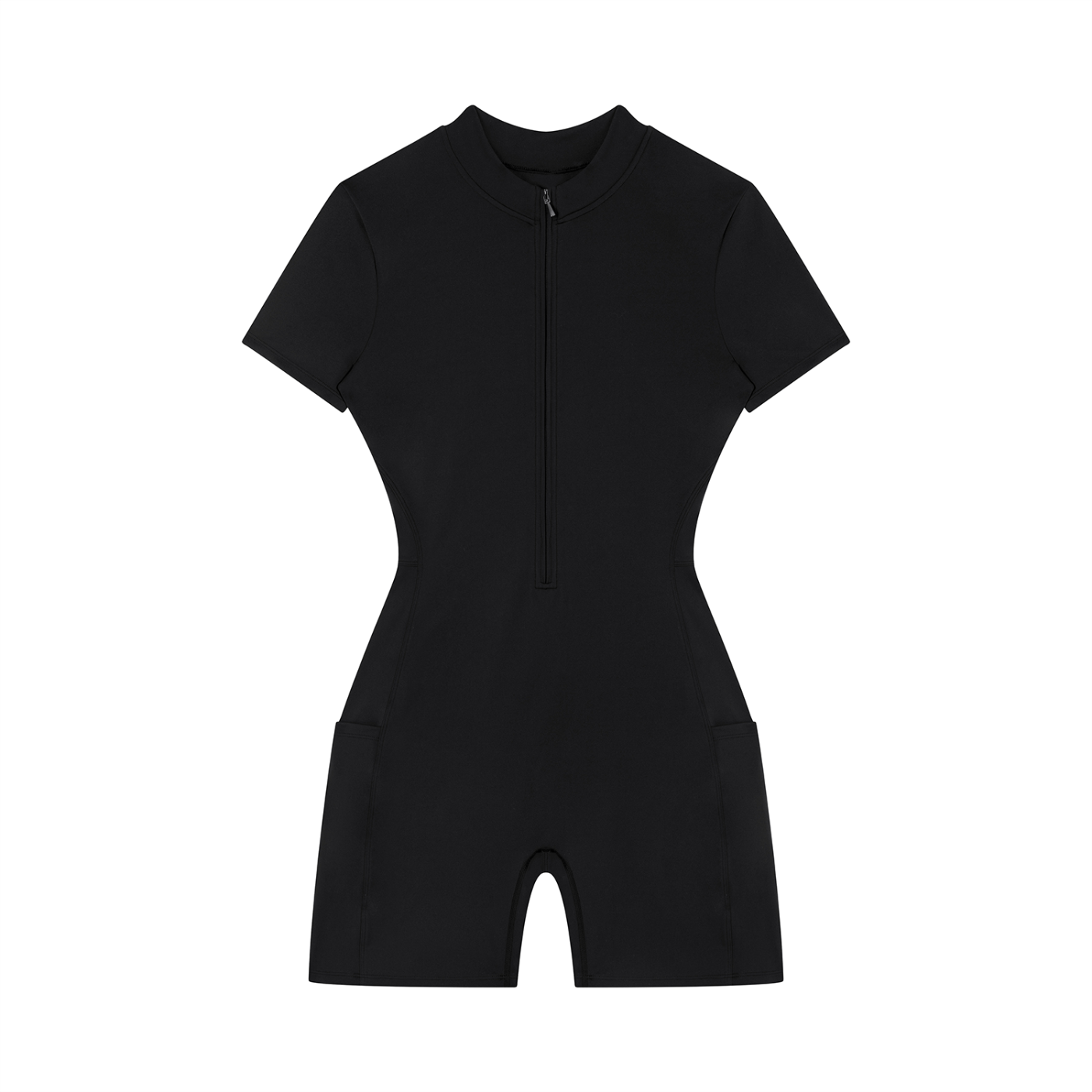 Romper Stomper - Women's Quarter-Zip Short Sleeve Romper