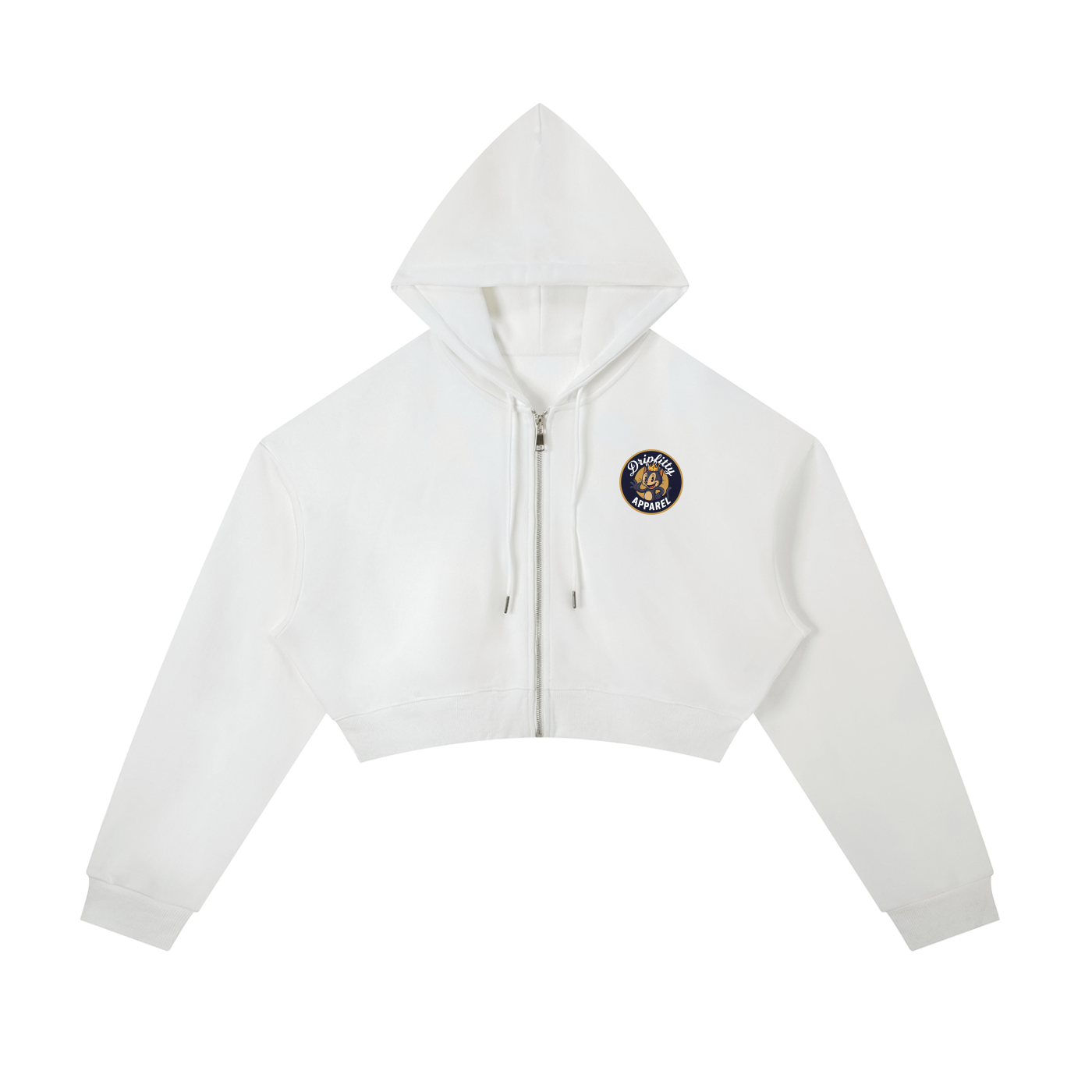 Poppin Fresh - Essential Cropped Zip-Up Hoodie