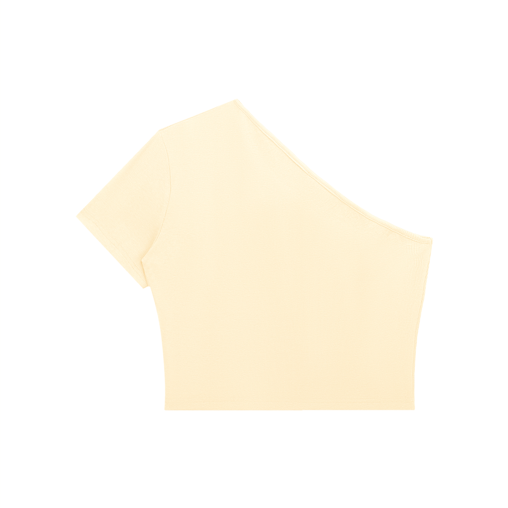 The UnaCrop - Women's One-Shoulder Crop T-Shirt