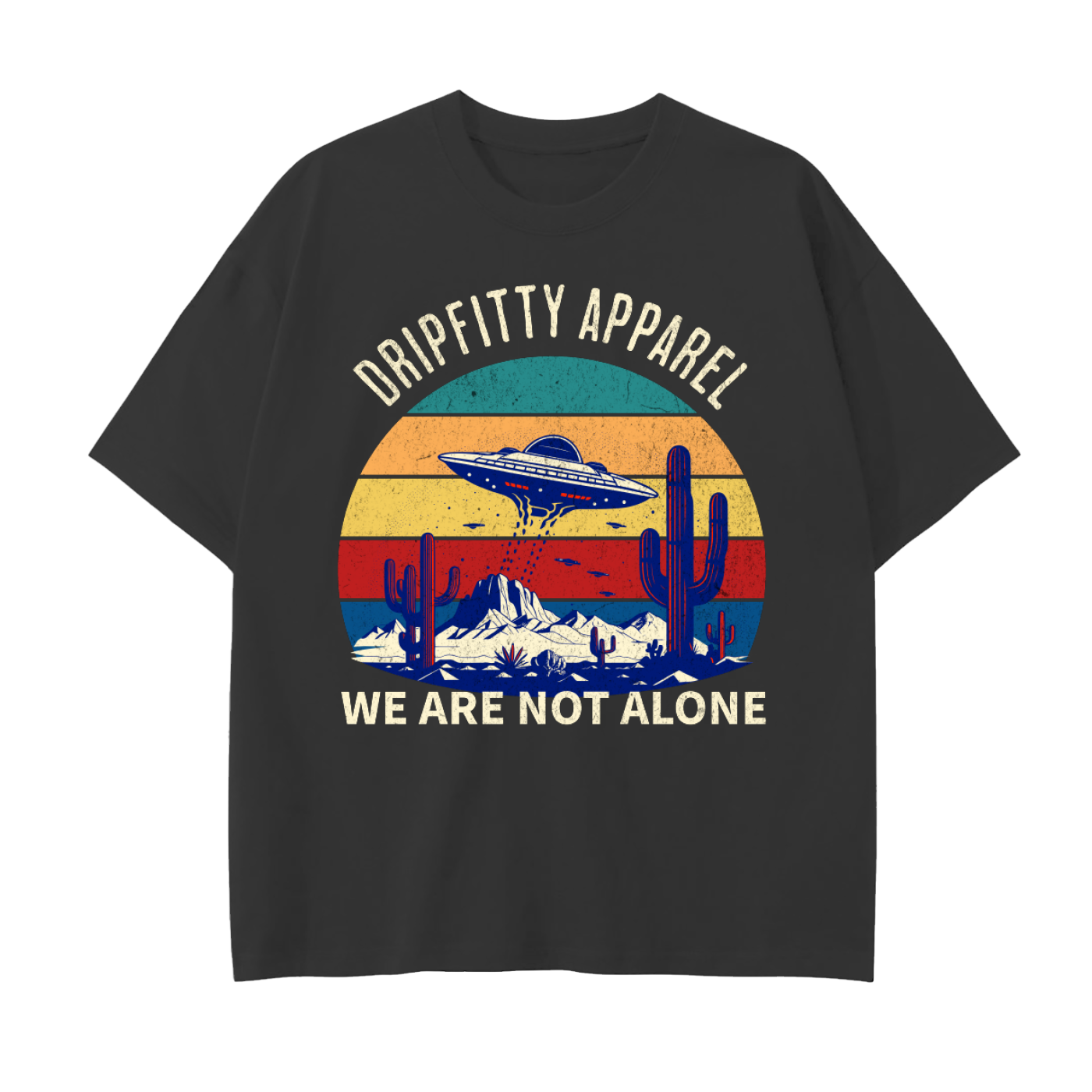 We Are Not Alone -  Drop Shoulder Cotton T-Shirt