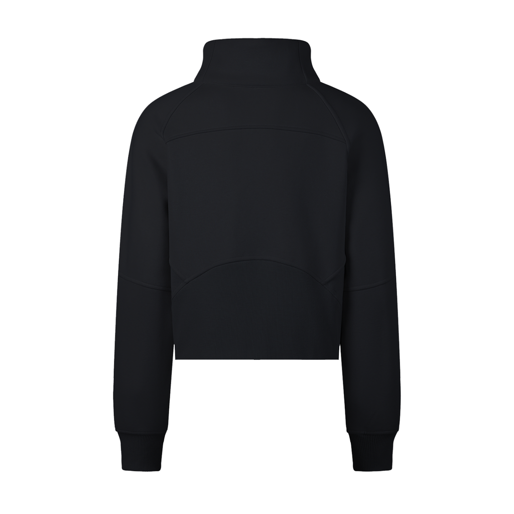 No Necking - Cropped Half-Zip Sweatshirt