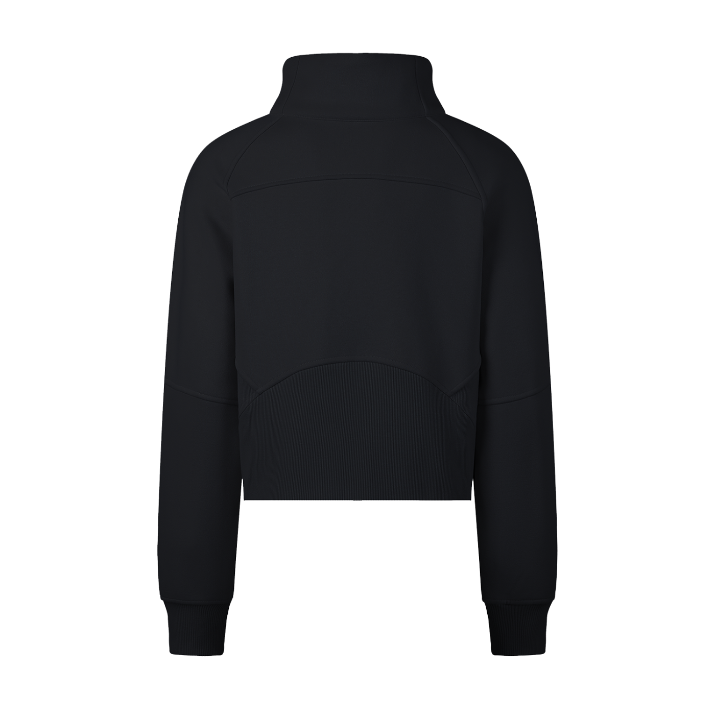 No Necking - Cropped Half-Zip Sweatshirt