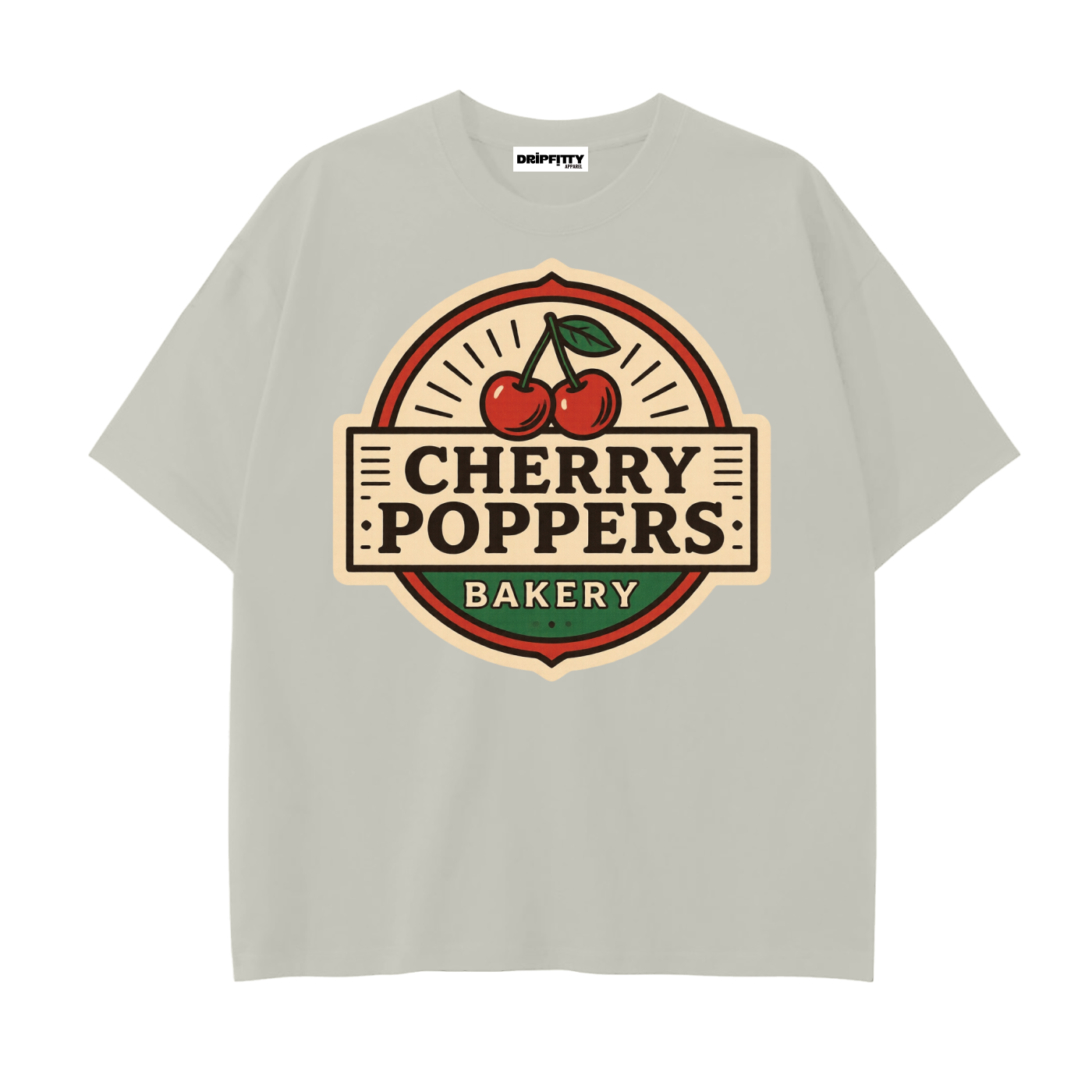 Cherry Poppers - Drop Shoulder Cotton T-Shirt