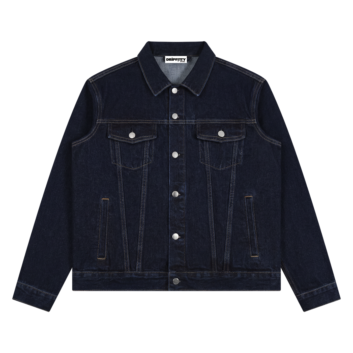 Dripfitty's Old Schooler - Denim Vintage Wash Denim Jacket