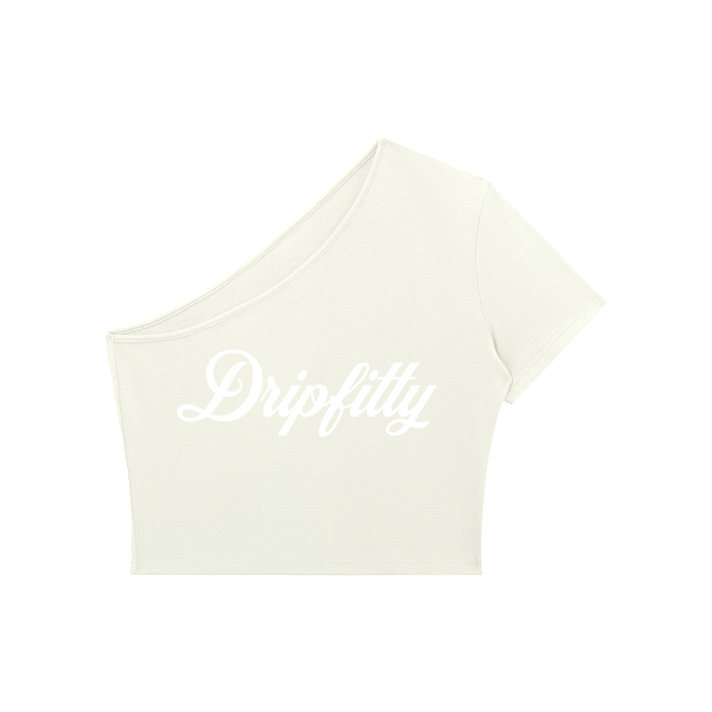 The UnaCrop - Women's One-Shoulder Crop T-Shirt