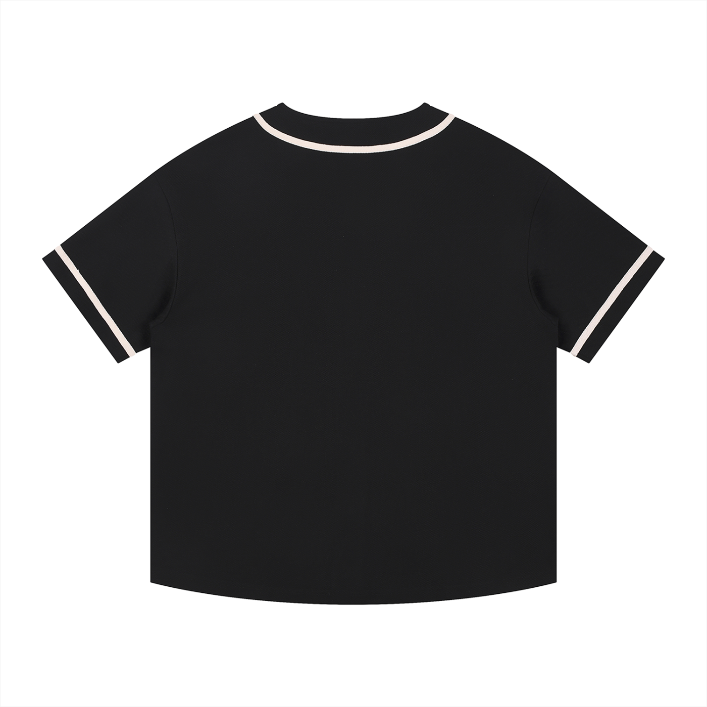 The Jersey - Contrast Piped Button-Up Jersey