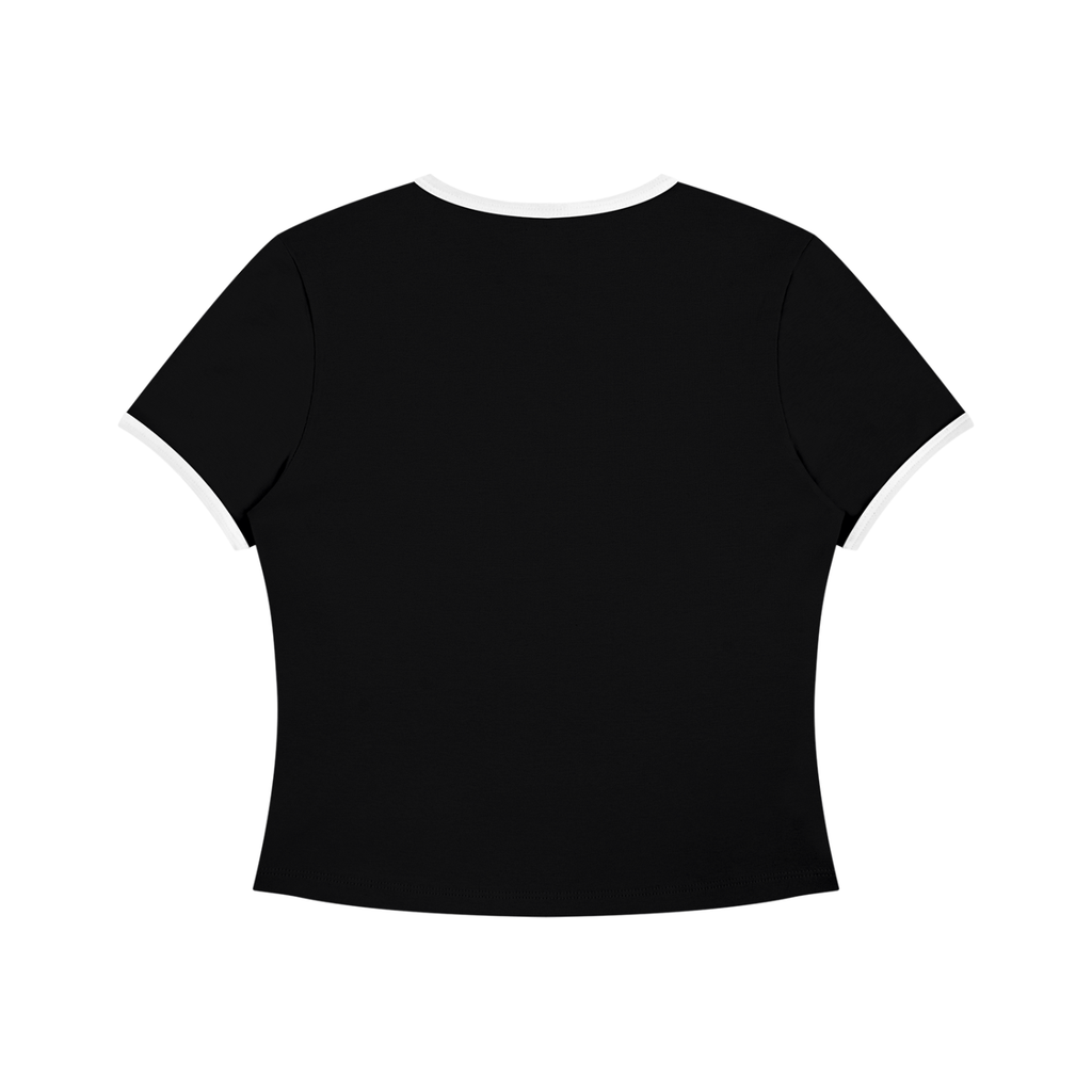 Chillaxing Cropper - Women’s Color Block Crop T-Shirt