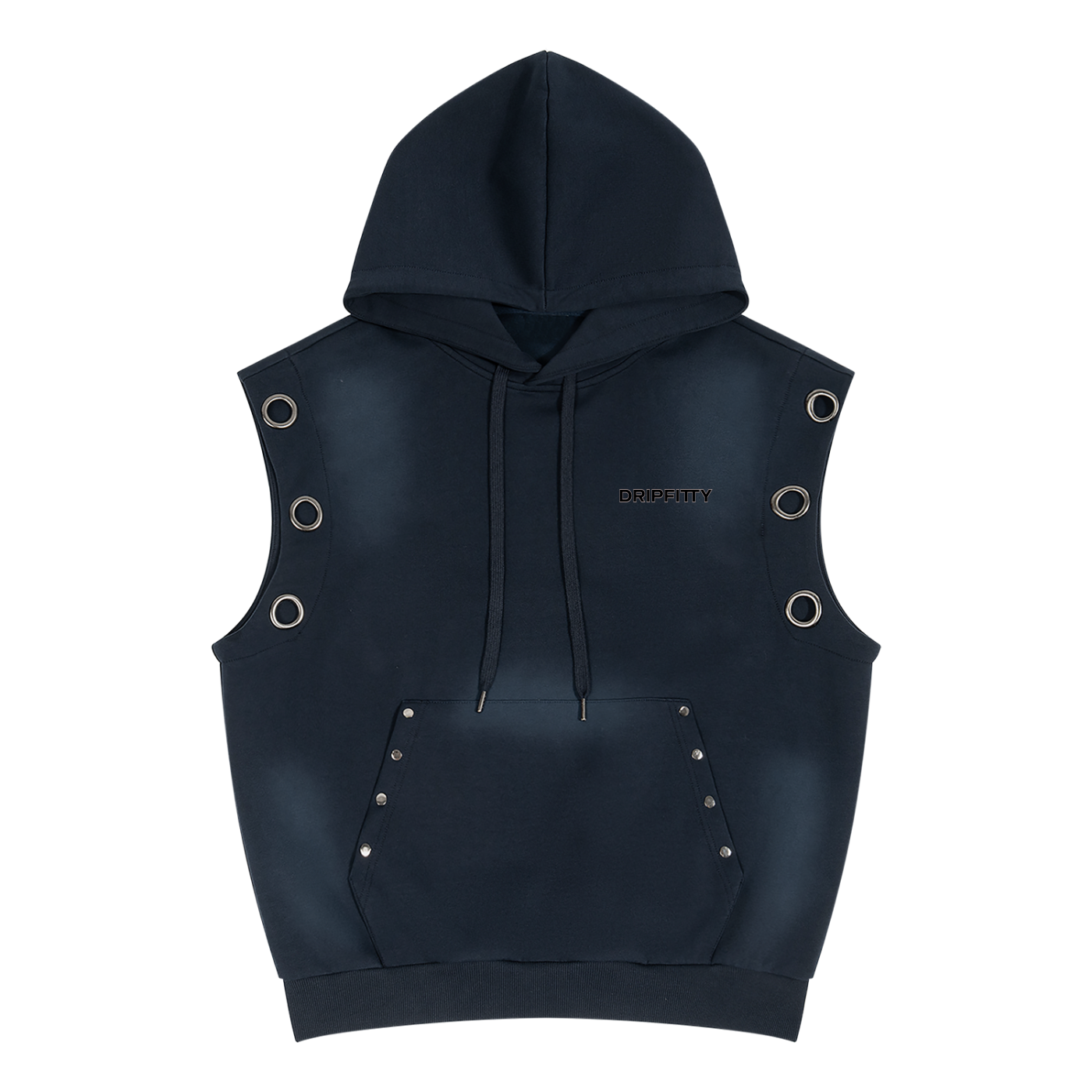 Sunset Fader - Unisex Vintage Wash Sun Fade Sleeveless Hoodie