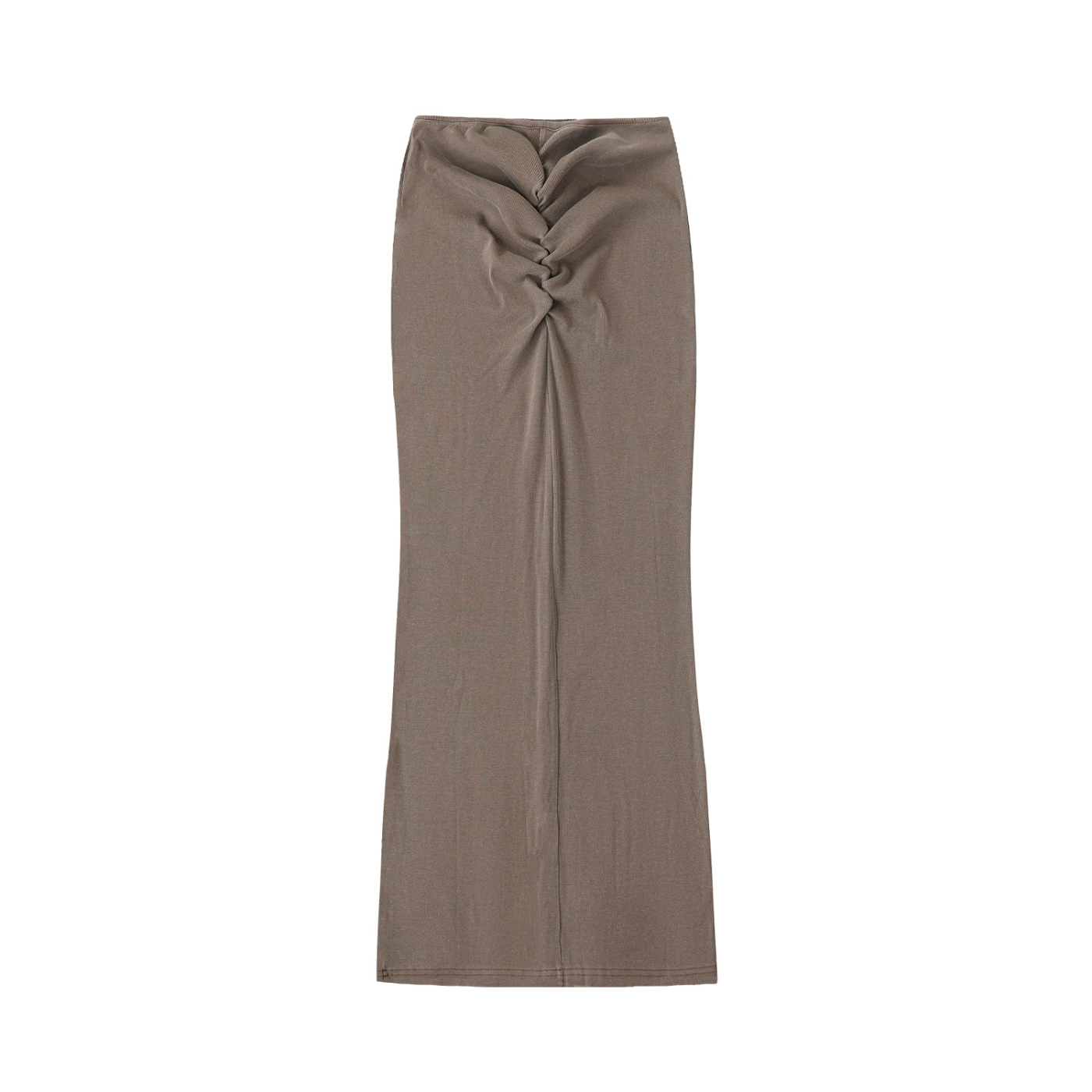 Full Max - Dyed Washed Drawstring Maxi Skirt