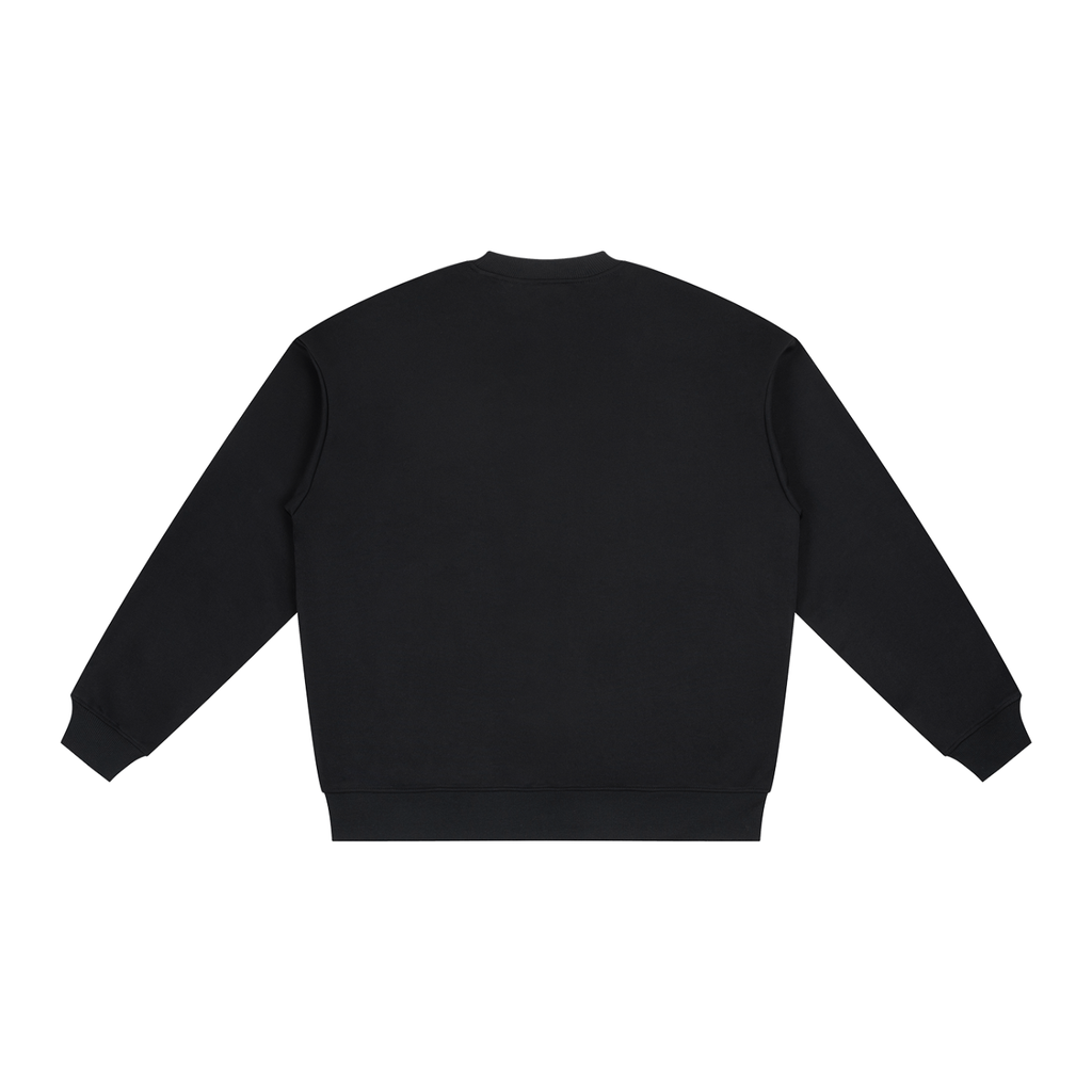 DripFitty Logo - Oversized Drop Shoulder Crewneck Sweatshirt