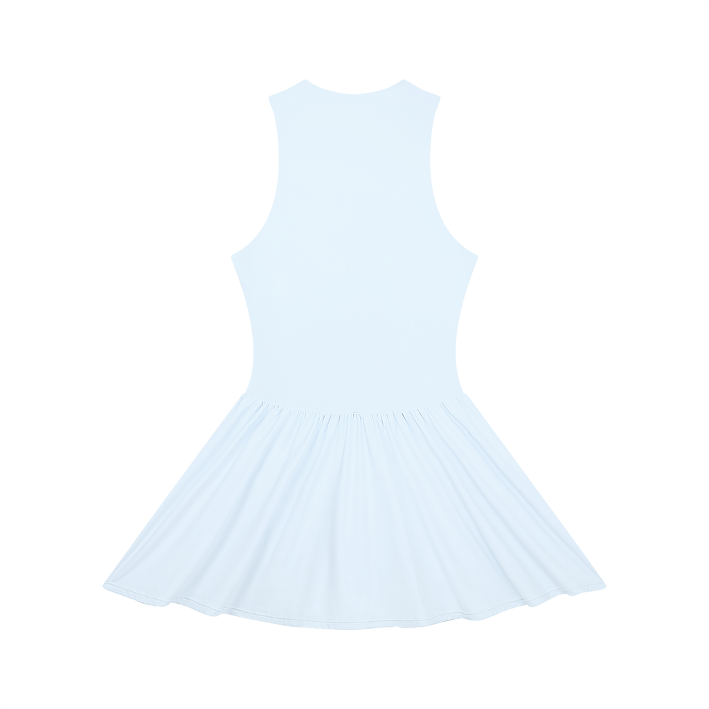 Lovie Dovie - Women’s Ruched Sleeveless Full-Zip Dress