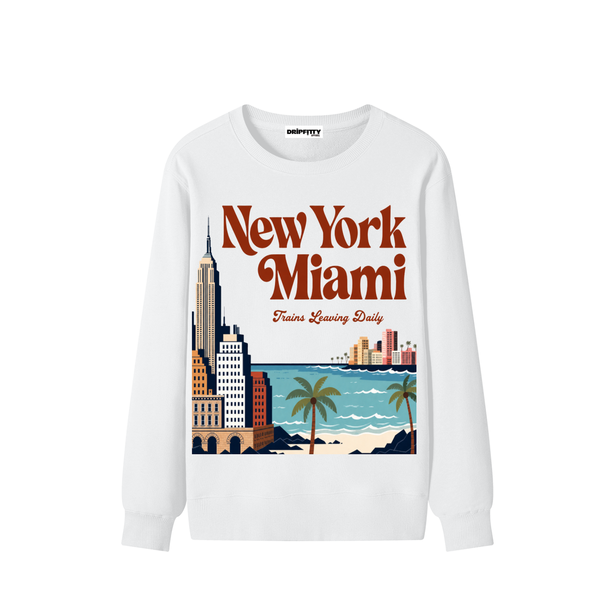 NYC to Miami "Cousin Dee Edition" - Classic Unisex Cotton Sweatshirt