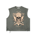 Fukin Ballin 2 - Distressed Grommet Eyelet Tank Top