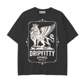 Dripfitty Alfa King - Drop Shoulder Cotton T-Shirt