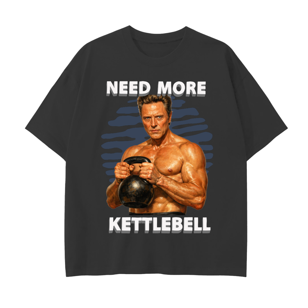 More Kettlebell - Drop Shoulder Cotton T-Shirt