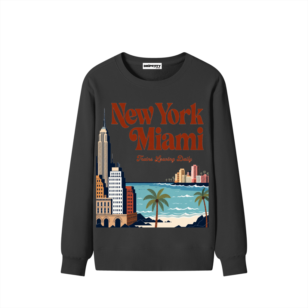 NYC to Miami "Cousin Dee Edition" - Classic Unisex Cotton Sweatshirt