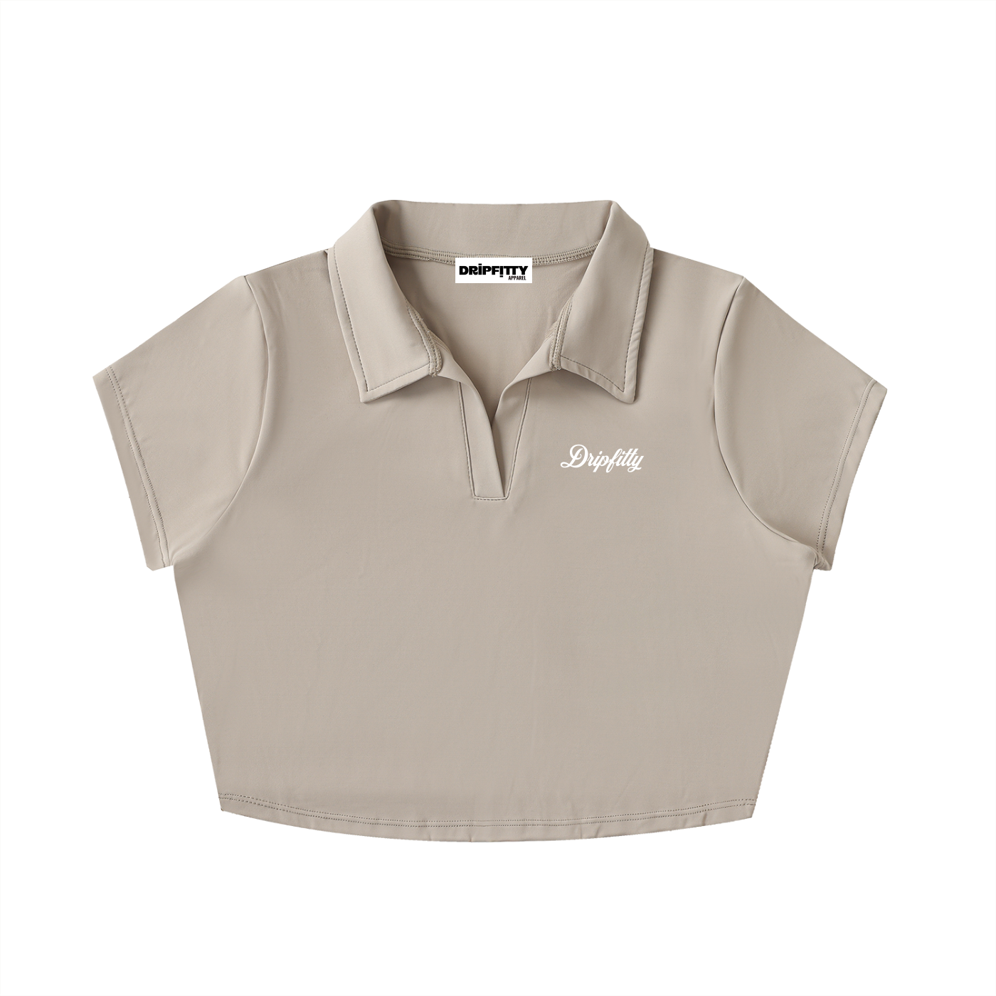 The Lapelly - V-Neck Lapel Crop Top
