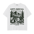 Anti-Social Adventure Club - Drop Shoulder Cotton T-Shirt