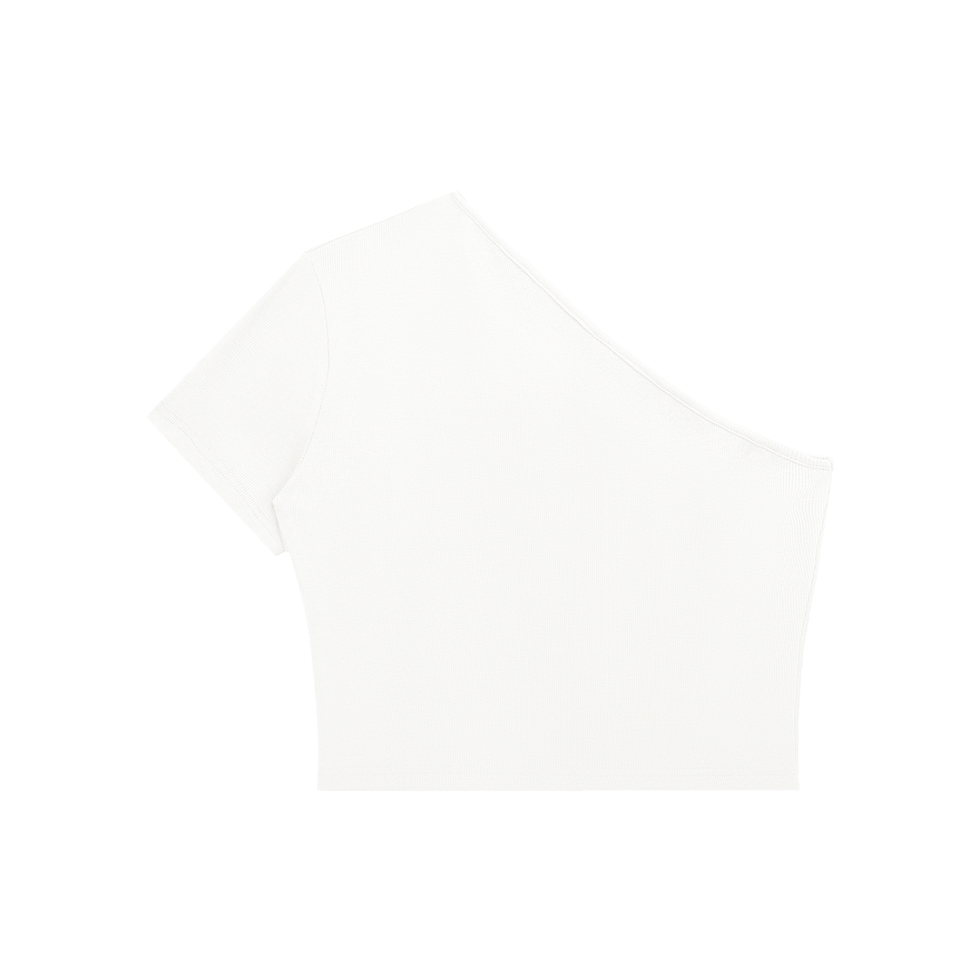 The UnaCrop - Women's One-Shoulder Crop T-Shirt