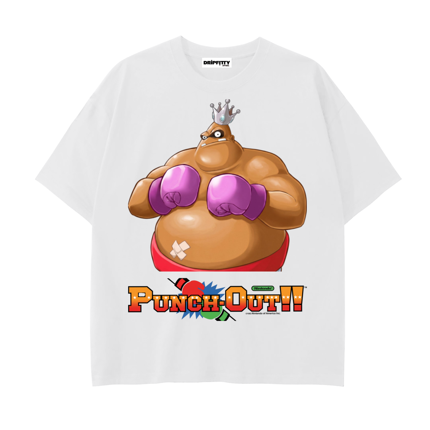 King Hippo - Drop Shoulder Cotton T-Shirt