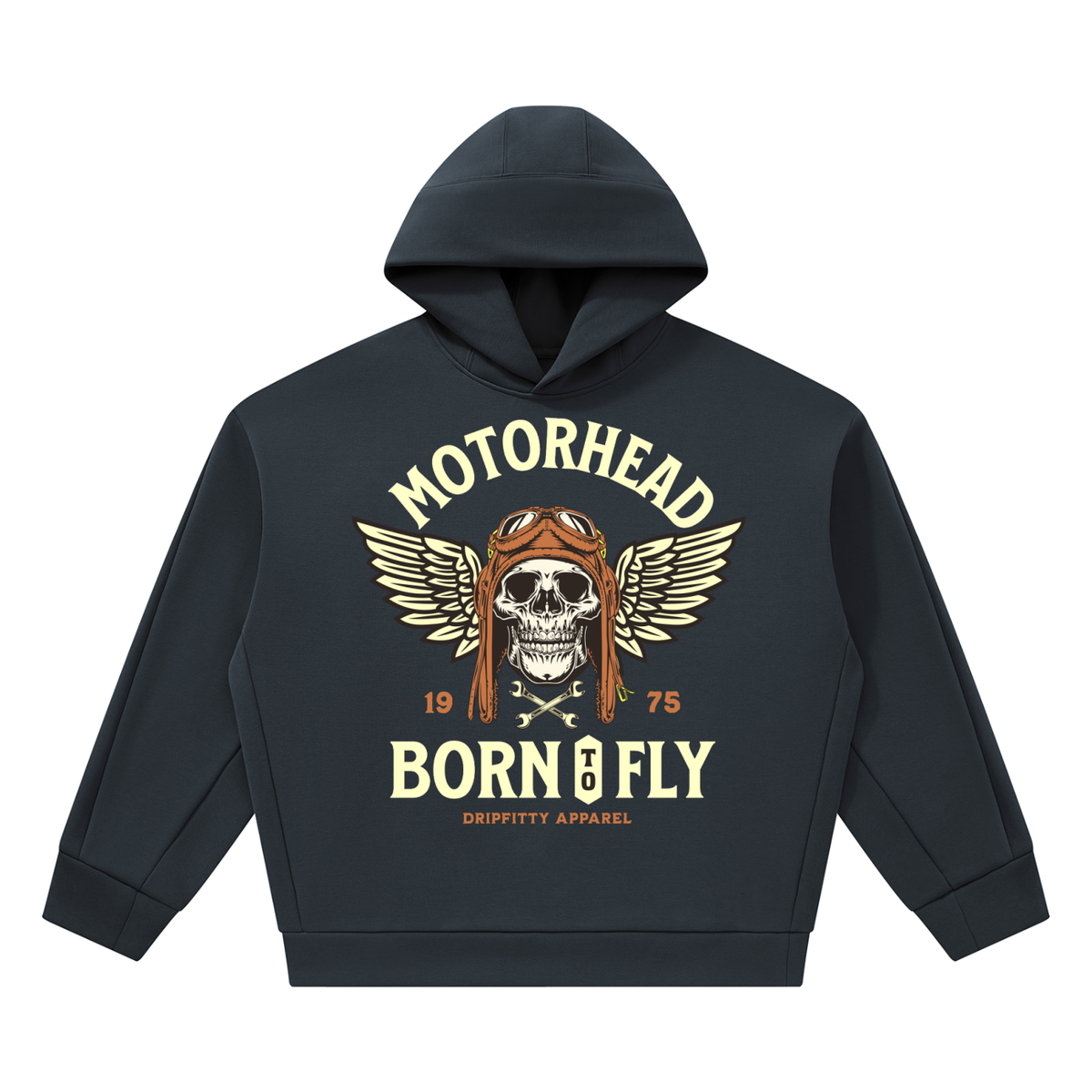 Motor Head Flyer - Unisex Heavyweight Fleece Boxy Hoodie