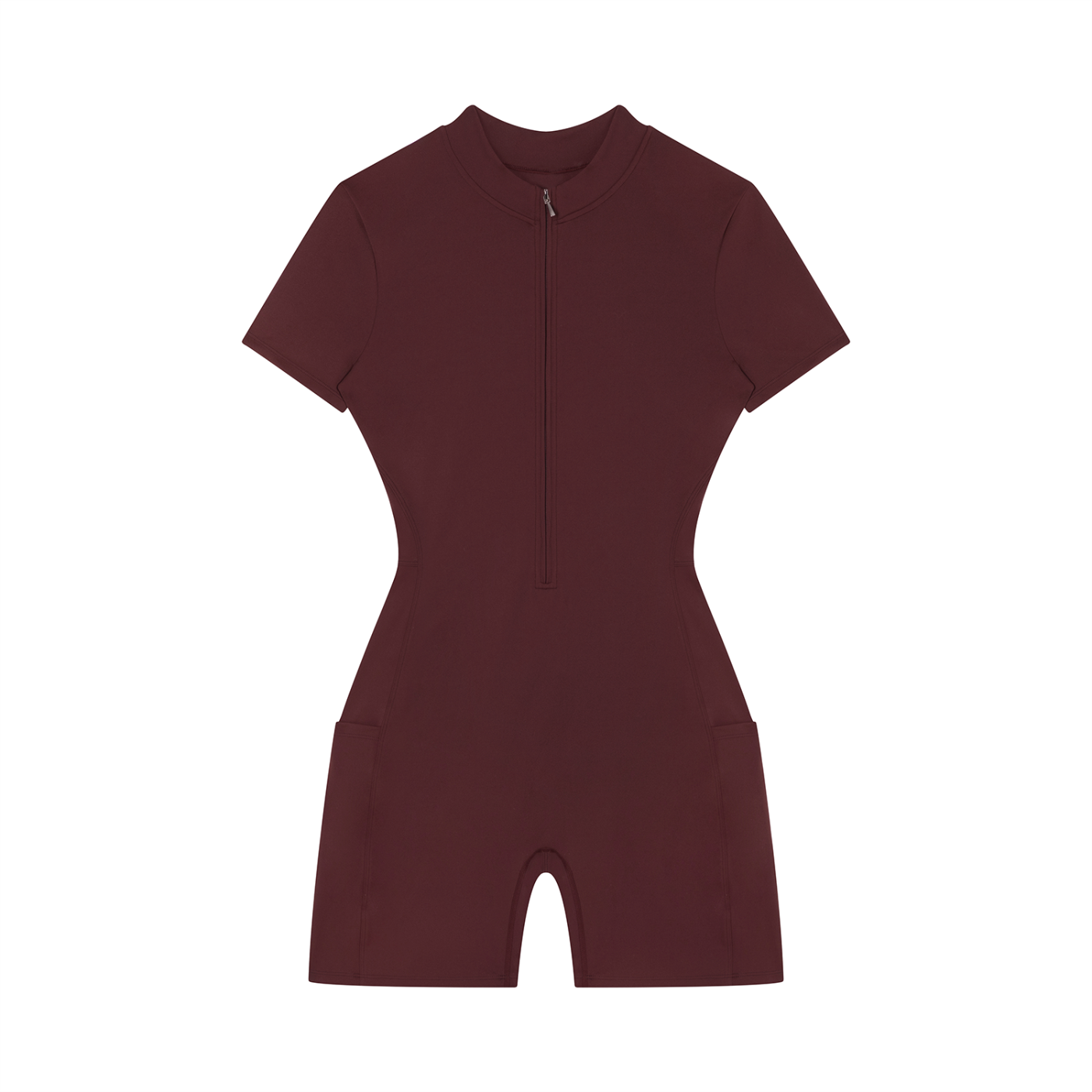 Romper Stomper - Women's Quarter-Zip Short Sleeve Romper